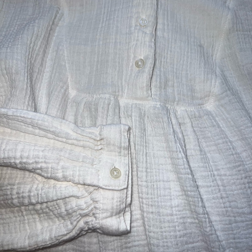 MARKET & SPRUCE Ivan Cotton Gauze Tunic Top Women’s Size S - Picture 4 of 8
